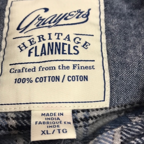 Men's Grayers Campton Heritage Plaid Flannel Shirt - Picture 4 of 7